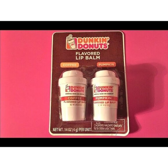 Dunkin Donuts Coffee & Pumpkin Flavor Lip Balm & Gloss - Picture 2 of 2